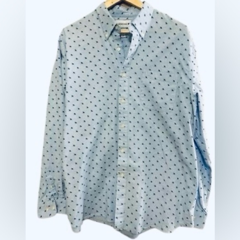 Men's Saddlebred Sailboat Button Shirt XL Light Blue